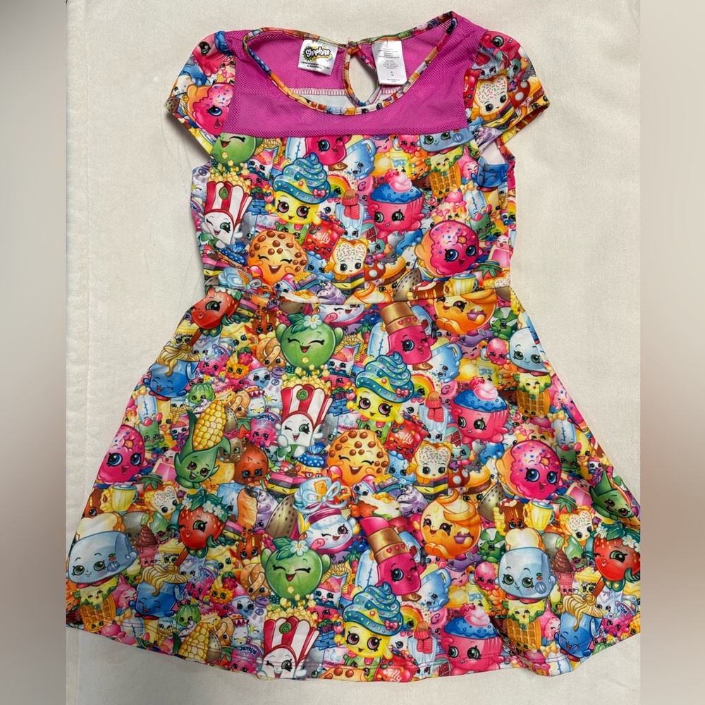 Shopkins short-sleeve dress, size Medium 7/8